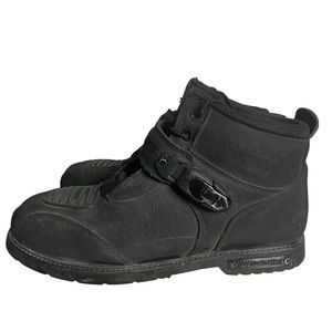 Speed and Strength Men’s Black Leather Hard Knock Life Motorcycle Boots Size 10